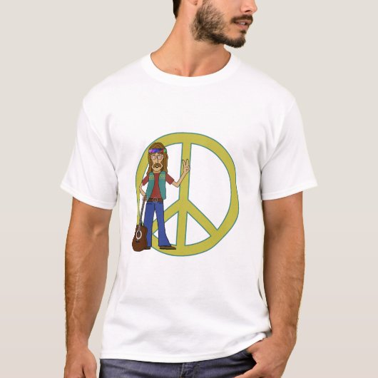 Hippie-Frieden T-Shirt (Vorderseite)