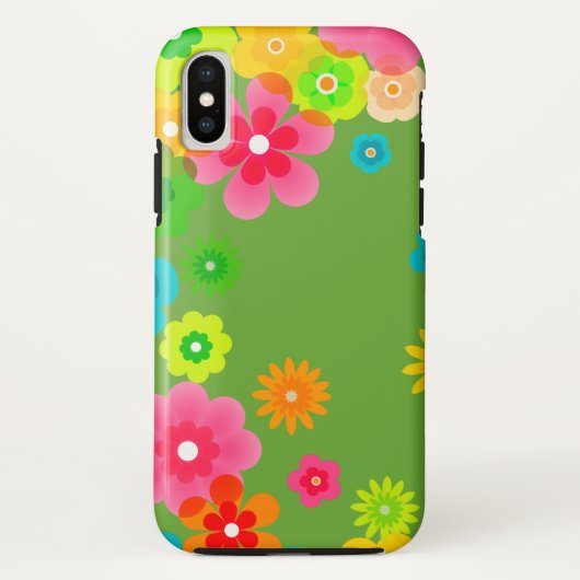 Hippie-FriedensRetro buntes Boho Chic Case-Mate iPhone Hülle (Rückseite)