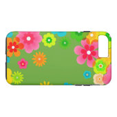 Hippie-FriedensRetro buntes Boho Chic Case-Mate iPhone Hülle (Rückseite (Horizontal))