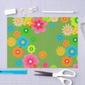 Hippie-FriedensRetro buntes Boho Chic Seidenpapier (Handwerk)