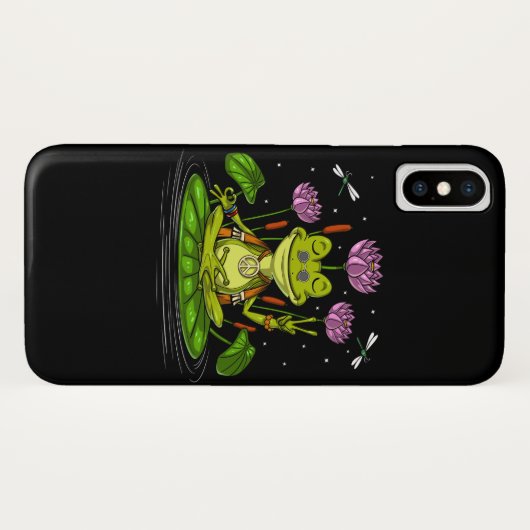 Hippie Frog Meditation Case-Mate iPhone Hülle (Rückseite (Horizontal))