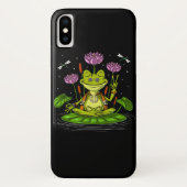 Hippie Frog Meditation Case-Mate iPhone Hülle (Rückseite)
