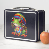 Hippie Frog Metall Brotdose (Beispiel)