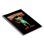 Hippie Frog Take it Easy Fun Colorful Notizblock (Rechte Seite)