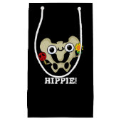 Hippie Funny Angesagt Bone Pun Dark BG Kleine Geschenktüte (Vorderseite)