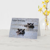 Hippie-Geburtstag Karte (Gelbe Blume)