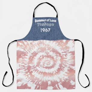 Hippie-Gefärbte Krawatte-Allround-Print-Schürze zu Schürze