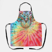 Hippie-Gefärbte Krawatte Schürze (Vorderseite)