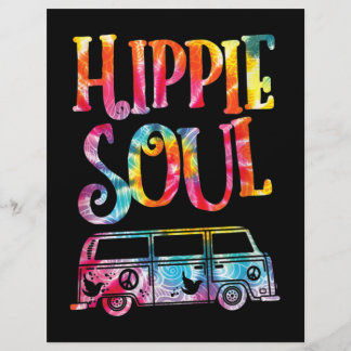 Hippie Gefärbte Krawatte Van Hippie Soul Briefbogen