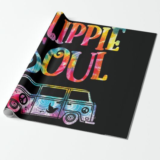 Hippie Gefärbte Krawatte Van Hippie Soul Geschenkpapier (Ungerollt)