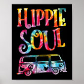 Hippie Gefärbte Krawatte Van Hippie Soul Poster (Vorne)