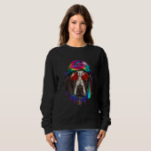 Hippie German Shorthaired Pointer Tie Dye Peace Si Sweatshirt (Vorne ganz)