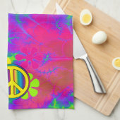 Hippie Geschirrtuch (Viertel Falte)