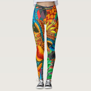 Hippie Giraffe Boho Leggings