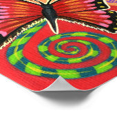 Hippie Girl Mermaid Poster (Ecke)