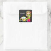 Hippie Girl mit Buggy Sticker (Tasche)