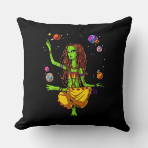 Hippie Girl Space Alien Zen Yoga Meditation Kissen