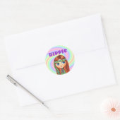 Hippie Girl Sticker (Umschlag)