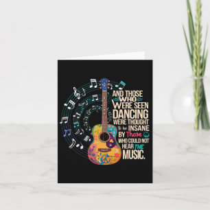 Hippie Gitarre und diejenigen, die gesehen wurden, Karte