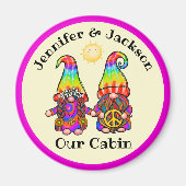 Hippie Gnome Couple Cruise Door Marker Magnet (Vorne)