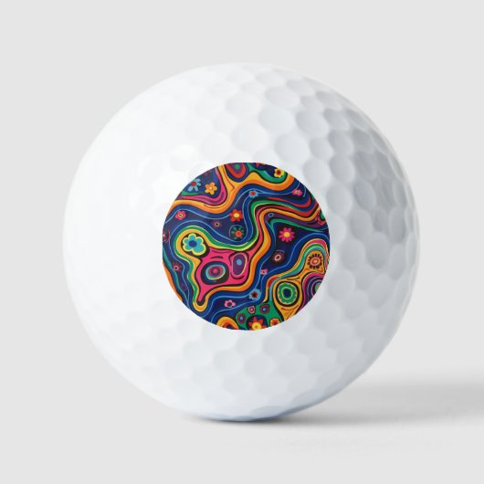 Hippie Golf Balls Golfball (Vorderseite)