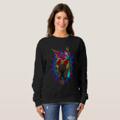 Hippie Great Dane Tie Dye Peace Sign Psychedelic D Sweatshirt (Vorne ganz)