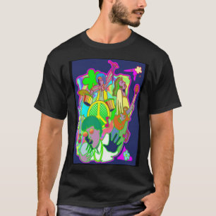 Hippie Groovy 60er T - Shirt