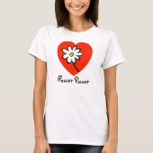 Hippie Groovy Blume Power T - Shirt (Vorderseite)