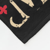 Hippie Groovy Face 4. Juli US Flag Groovy Deco m Fleecedecke (Ecke)