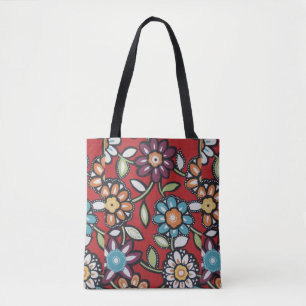 Hippie groovy Flower Power Tasche