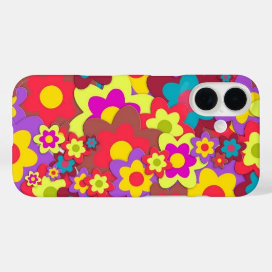 HIPPIE GROOVY FLOWERS IPHONE OTTER BOX CASE (Rückseite (Horizontal))