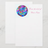 Hippie Groovy Liebe Briefpapier (Vorne/Hinten)