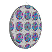 Hippie Groovy Liebe Circles Dartscheibe (Vorderseite Links)