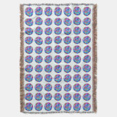 Hippie Groovy Liebe Circles Decke (Vorderseite Vertikal)