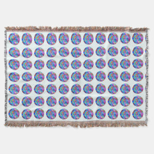 Hippie Groovy Liebe Circles Decke