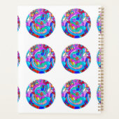 Hippie Groovy Liebe Circles Planer (Rückseite)