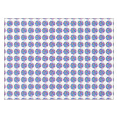 Hippie Groovy Liebe Circles Tischdecke (Vorderseite (Horizontal))