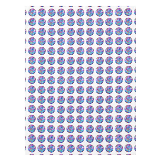 Hippie Groovy Liebe Circles Tischdecke (Vorderseite)