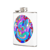 Hippie Groovy Liebe Flachmann (Links)