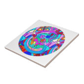 Hippie Groovy Liebe Fliese (Seite)