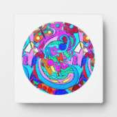 Hippie Groovy Liebe Fotoplatte (Vorderseite)