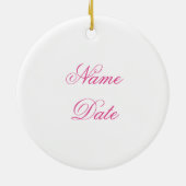 Hippie Groovy Liebe Keramikornament (Hinten)