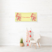Hippie Groovy Liebe Sign Thunder_Cove Banner (Insitu)