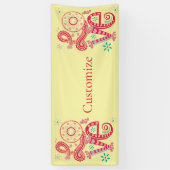 Hippie Groovy Liebe Sign Thunder_Cove Banner (Vertikal)