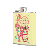 Hippie Groovy Liebe Sign Thunder_Cove Flachmann (Links)