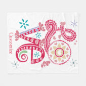 Hippie Groovy Liebe Sign Thunder_Cove Fleecedecke (Vorderseite (Horizontal))