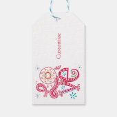 Hippie Groovy Liebe Sign Thunder_Cove Geschenkanhänger (Rückseite)