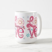 Hippie Groovy Liebe Sign Thunder_Cove Kaffeetasse (VorderseiteRechts)