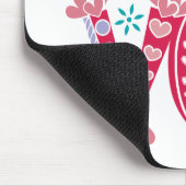 Hippie Groovy Liebe Sign Thunder_Cove Mousepad (Ecke)