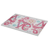 Hippie Groovy Liebe Sign Thunder_Cove Schneidebrett (Ecke)